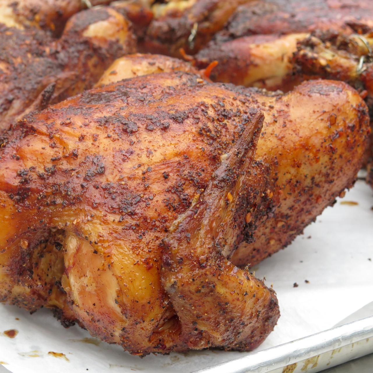 Smoked Hanging Chicken - Over The Fire Cooking