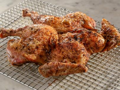 Alton Brown's roast chicken recipe as seen, as seen on Good Eats: Reloaded, Season 1.