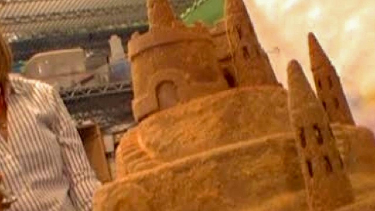 Sand-Castle Cake
