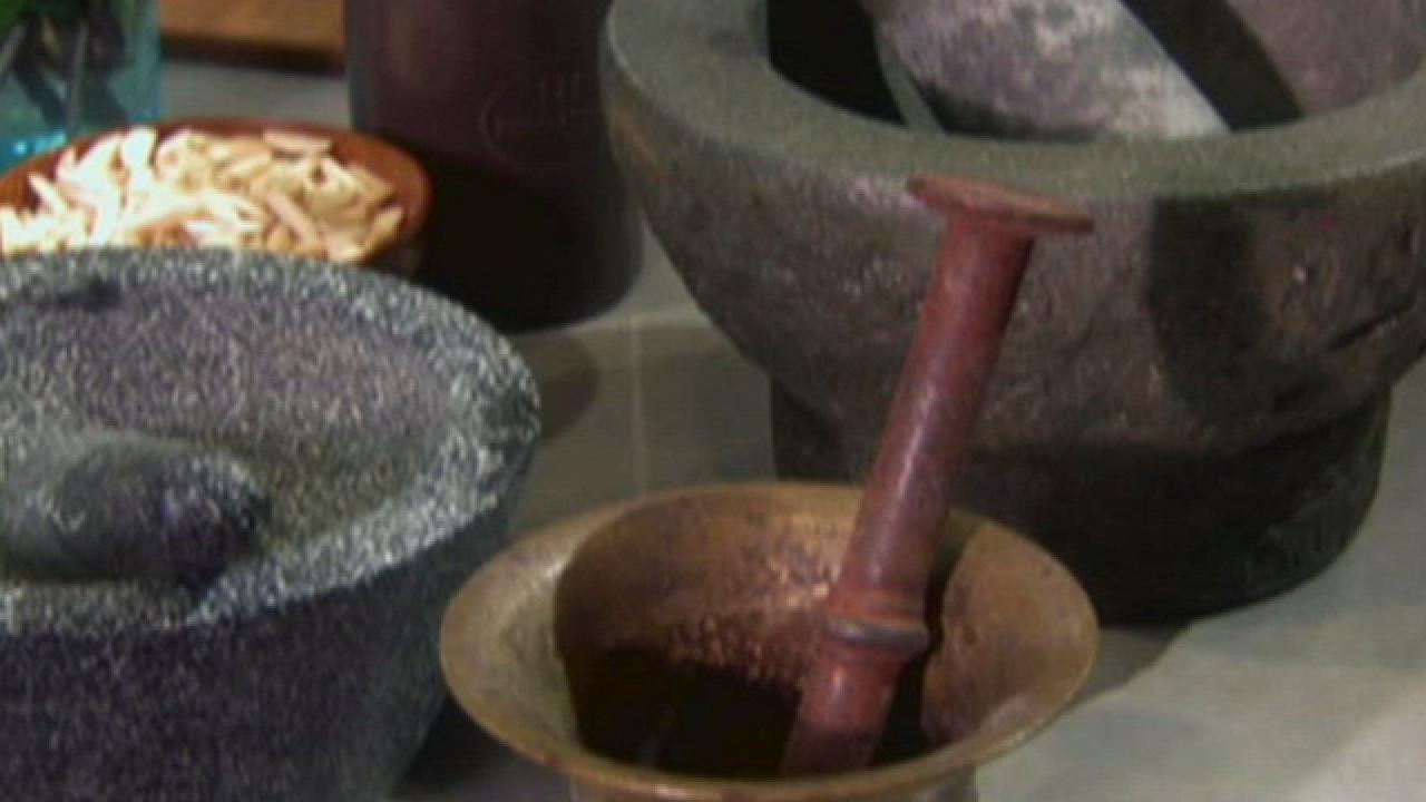 Using a Mortar and Pestle