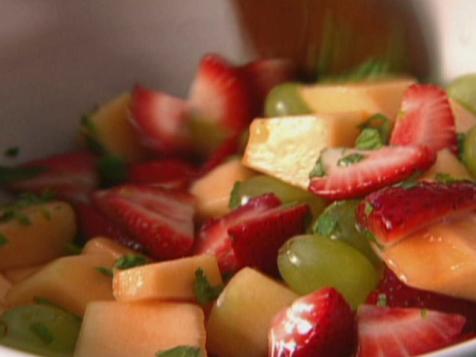 Summer Fruit With Wine & Mint