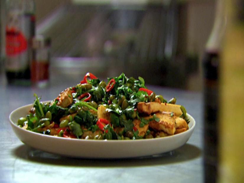 Spicy Tofu and Edamame Beans : Recipes : Cooking Channel Recipe | Ching