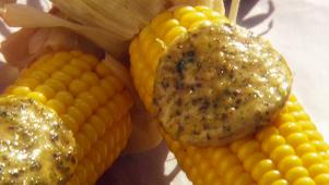 Corn With Chimichurri Butter