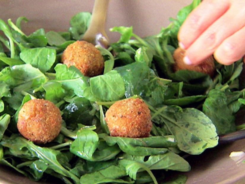 Arugula Salad with Fried Recipes Cooking