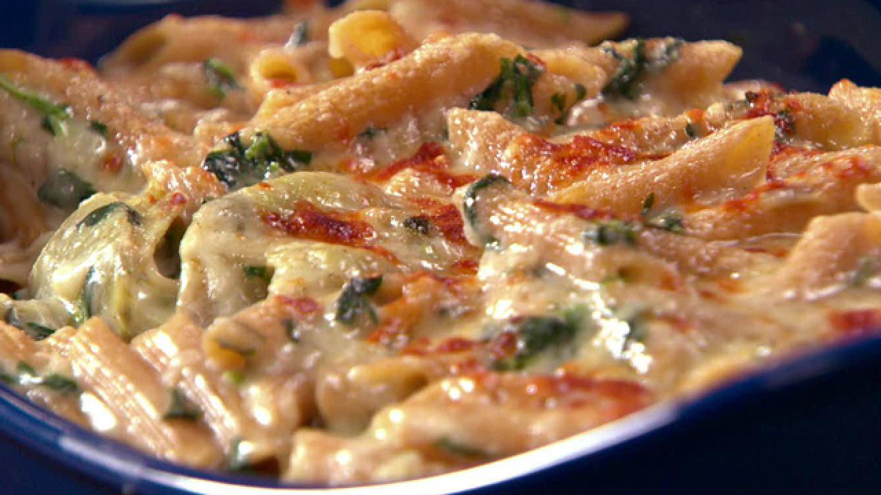 Spinach Artichoke Baked Pasta