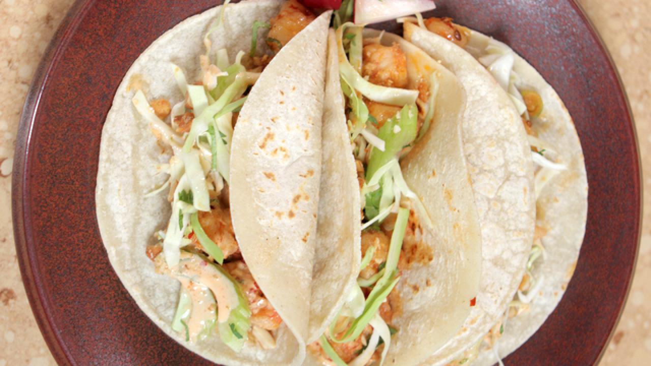 Kung Pao Shrimp Tacos Recipe
