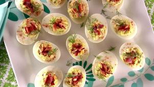 Deviled Eggs and Candied Bacon