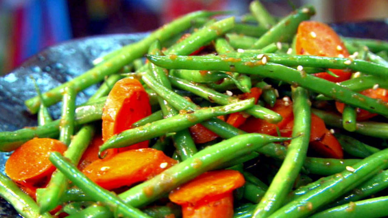 Sesame Green Beans and Carrots