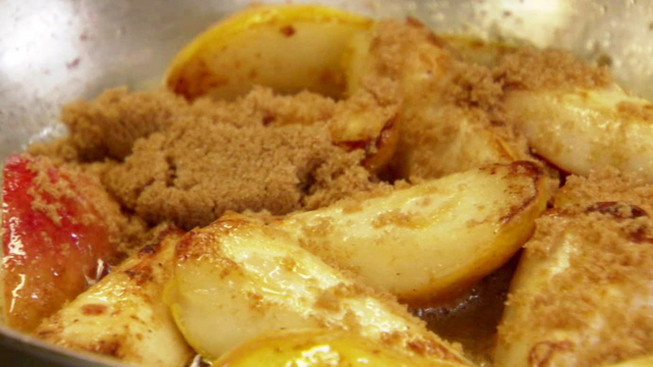 Bourbon-Caramelized Pears