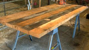 Build a Rustic Farm Table