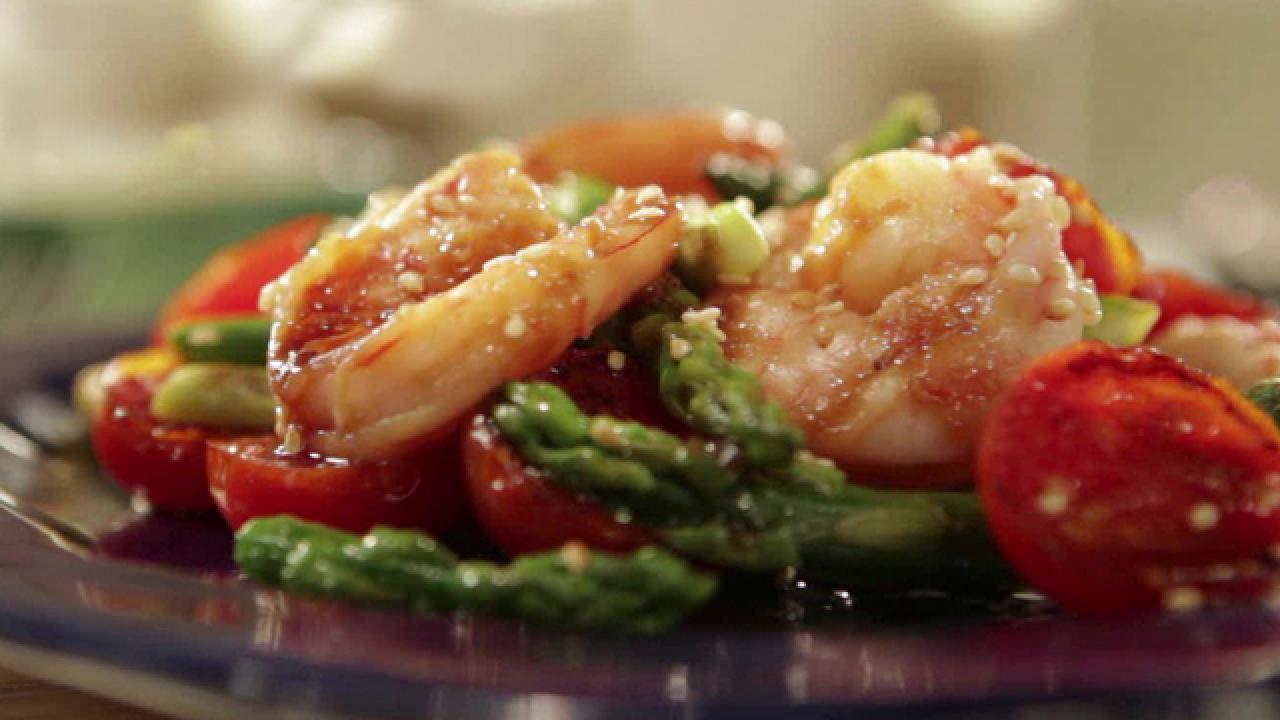 Sesame Shrimp-Veggie Stir-Fry
