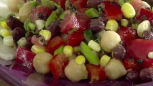Black Bean Chickpea Salad