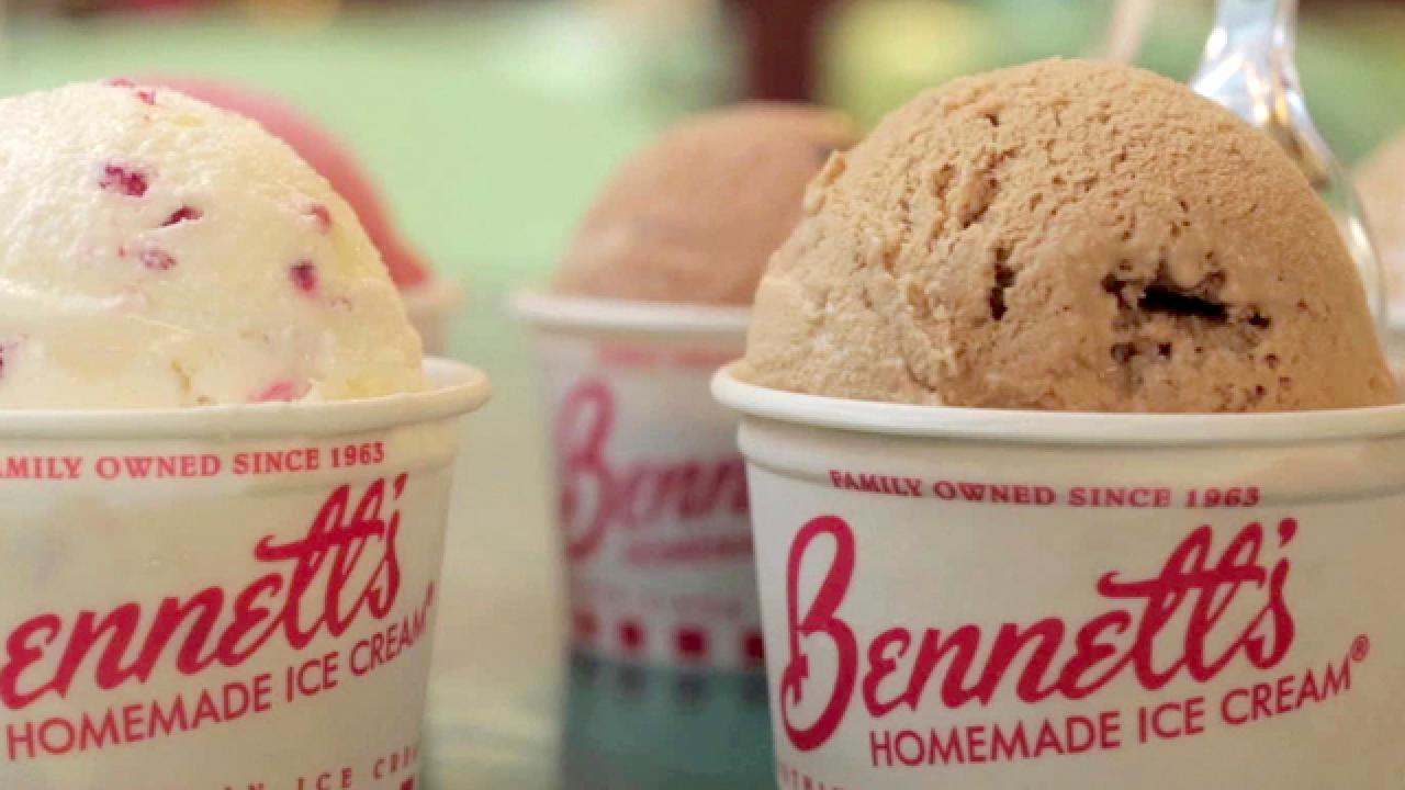 G. Samples Bennett's Ice Cream
