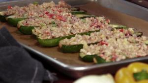 Loaded Baked Zucchini Skins