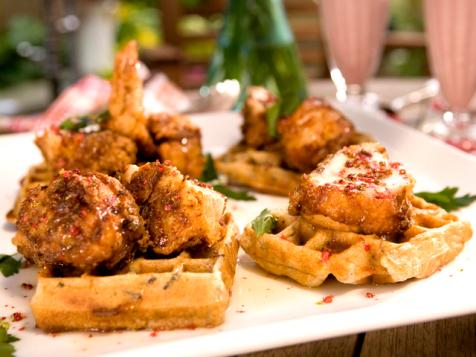 Wild Rice Waffles and Chicken