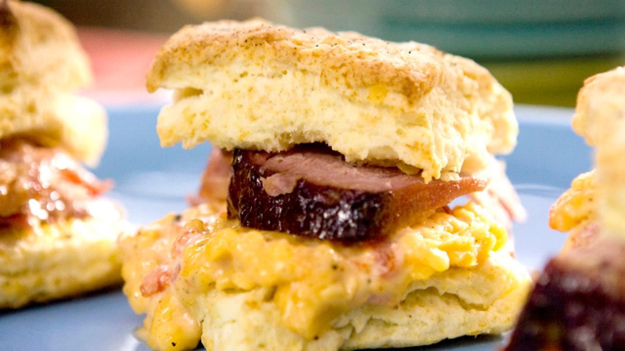 Pimento Cheese-Ham Biscuits
