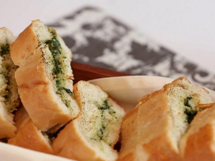 Basil Garlic Bread Recipe Cooking Channel