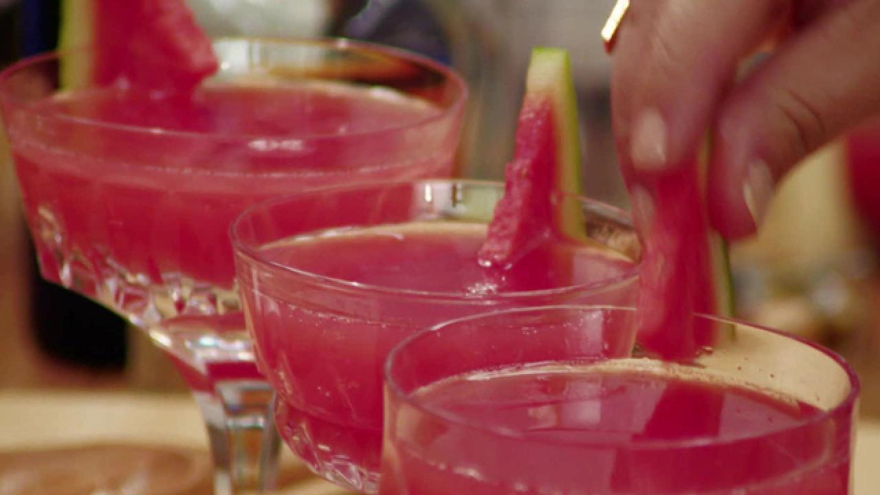 Watermelon-Champagne Cocktail