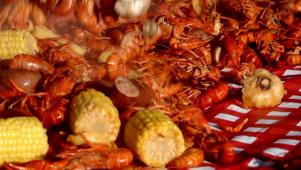 Boiled Crayfish in Louisiana
