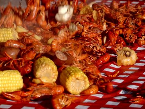 Boiled Crayfish in Louisiana