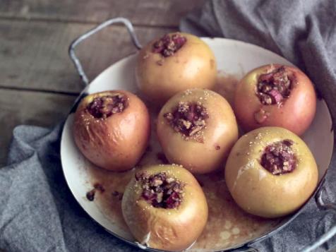 Baked Apples With Rhubarb