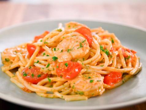 Shrimp Scampi with Tomatoes