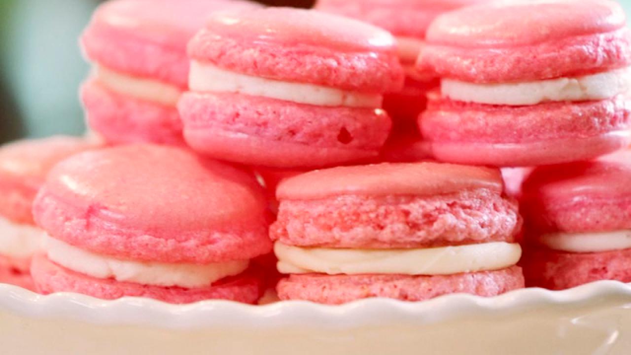 Pink Velvet Macarons