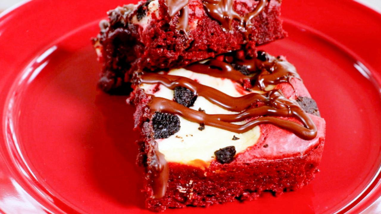 Red Velvet Cheesecake Brownie